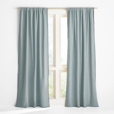 Ori Blue Cotton Window Curtain Panel 44"x63"