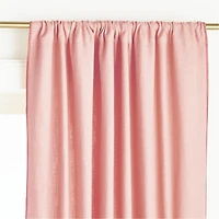 Ori Pink Cotton Window Curtain Panel 44"x63"
