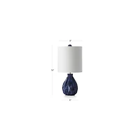 Origami Blue Ceramic Table Lamp