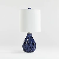 Origami Blue Ceramic Table Lamp