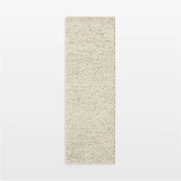 Orly Wool Blend Handwoven Ivory Runner Rug 2'10"x9'