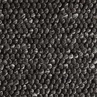 Orly Wool Blend Handwoven Black Rug Swatch 12"x18"