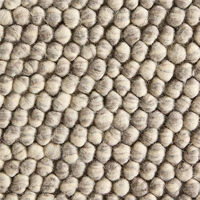 Orly Wool Blend Handwoven Cream and Grey Area Rug 9'x12'