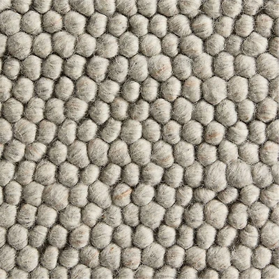 Orly Wool Blend Handwoven Grey Area Rug 6'x9'