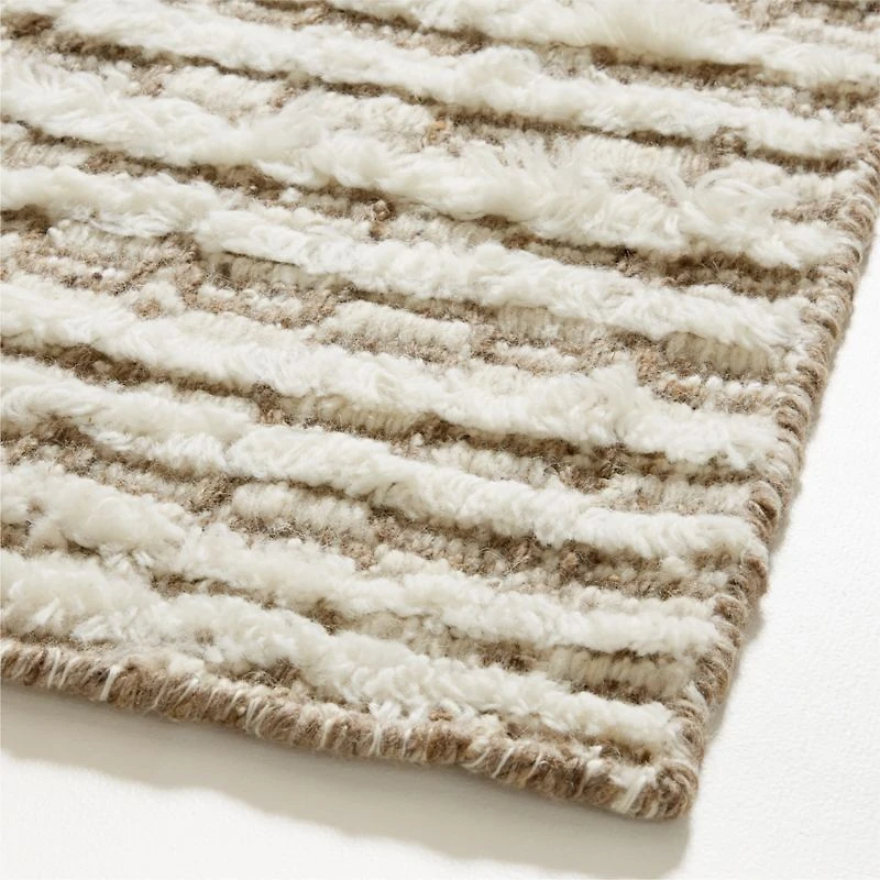 Oslo Wool Brown Area Rug 6'x9'