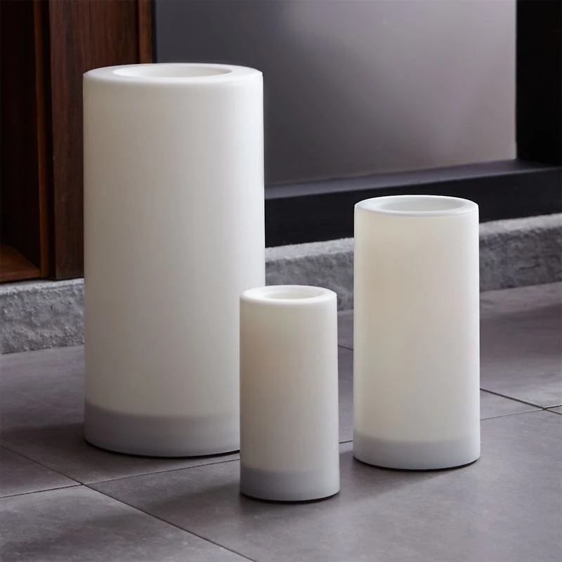 Indoor/Outdoor 3"x6" Pillar Candle with Timer