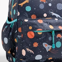 Outer Space Party Kids Backpack with Side Pockets