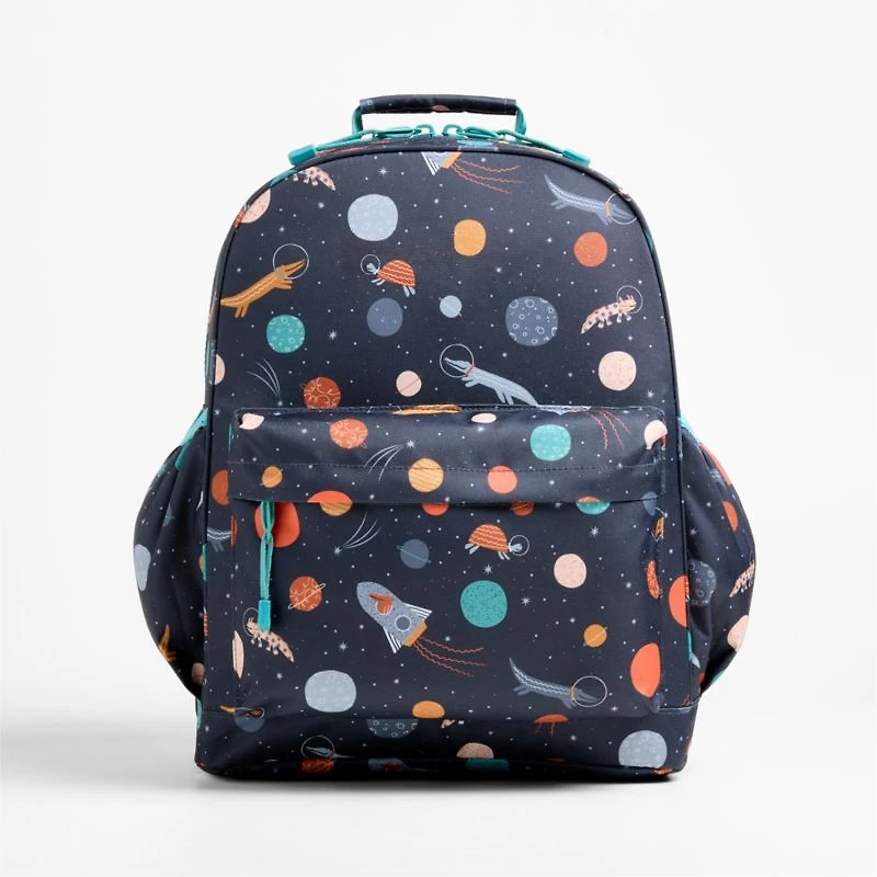 Outer Space Party Kids Backpack with Side Pockets