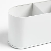 Outline White Metal Study Desk Organizer