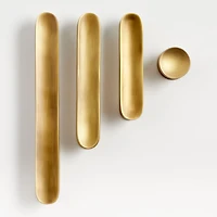 Oval 4" Antique Brass Bar Pull