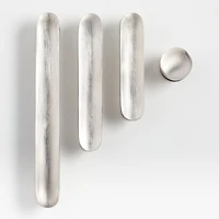 Oval 4" Brushed Nickel Bar Pull