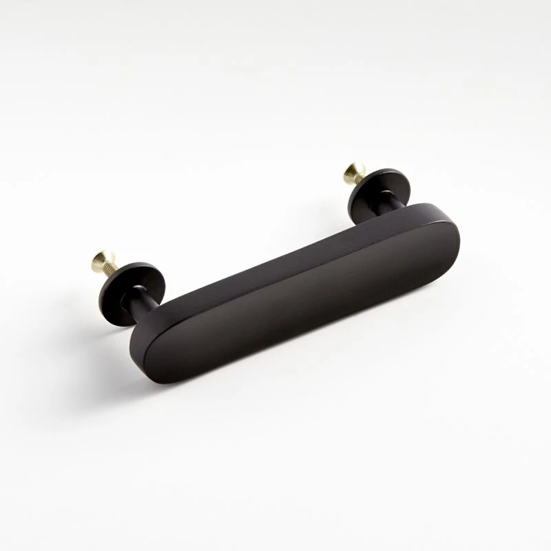 Oval 3" Matte Black Bar Pull