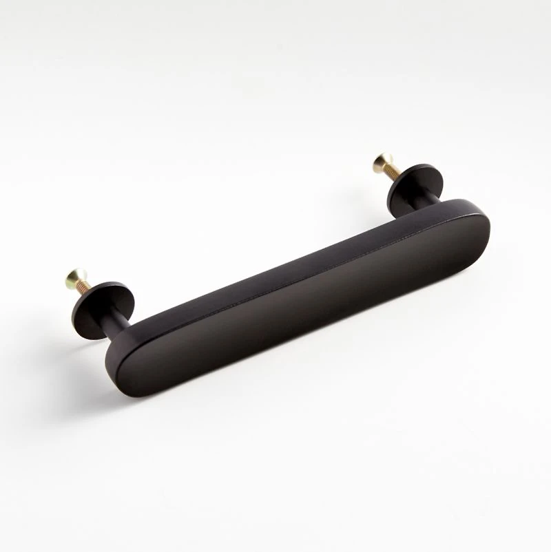 Oval 3" Matte Black Bar Pull