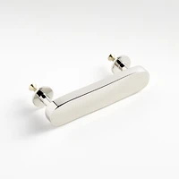 Oval 3" Polished Nickel Bar Pull