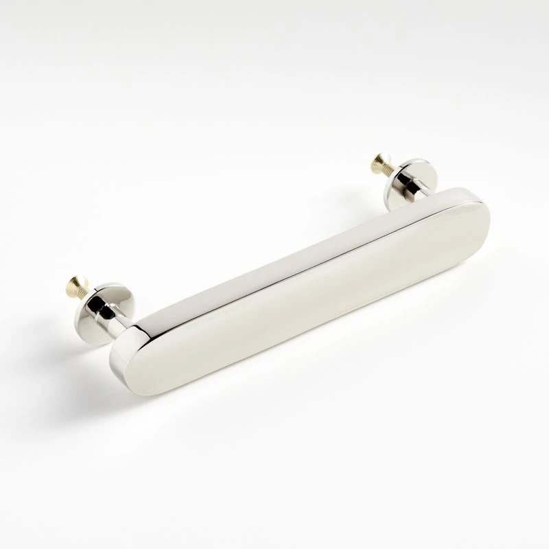 Oval 3" Polished Nickel Bar Pull