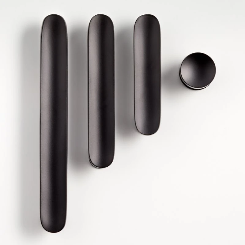 Oval 3" Matte Black Bar Pull