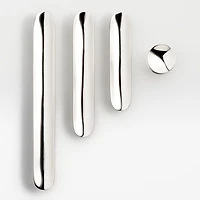 Oval 3" Polished Nickel Bar Pull