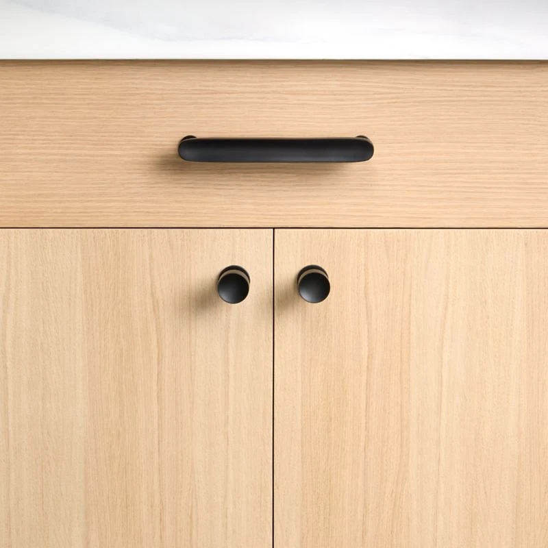 Oval 3" Matte Black Bar Pull