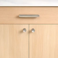 Oval 4" Brushed Nickel Bar Pull