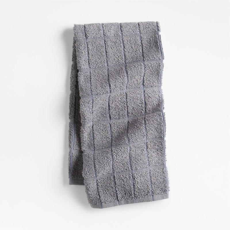 Oversized Recycled Cotton Blend Grey Utility Kitchen Towel