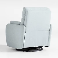 Owen Winter Grey Nursery Electronic Power Recliner with Night Light