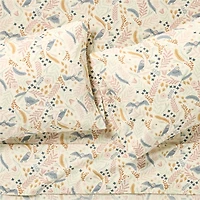 Owl Organic Cotton Percale Kids Queen Sheet Set