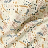 Owl Organic Cotton Percale Kids Queen Sheet Set
