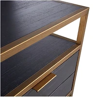 Oxford 27" Black Nightstand