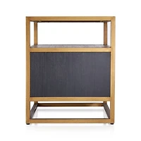 Oxford 27" Black Nightstand