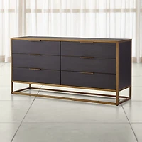 Oxford Black 6-Drawer Dresser