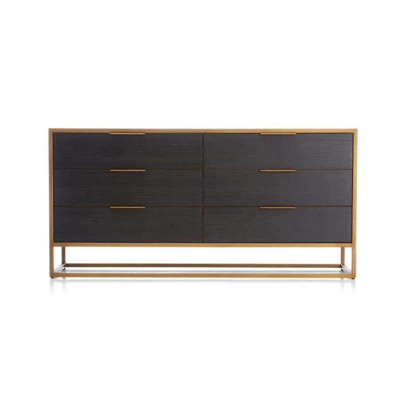Oxford Black 6-Drawer Dresser