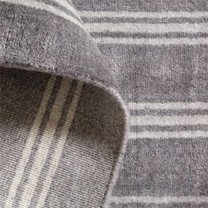 Oxford Performance Handwoven Carbon Grey Area Rug 10'x14'