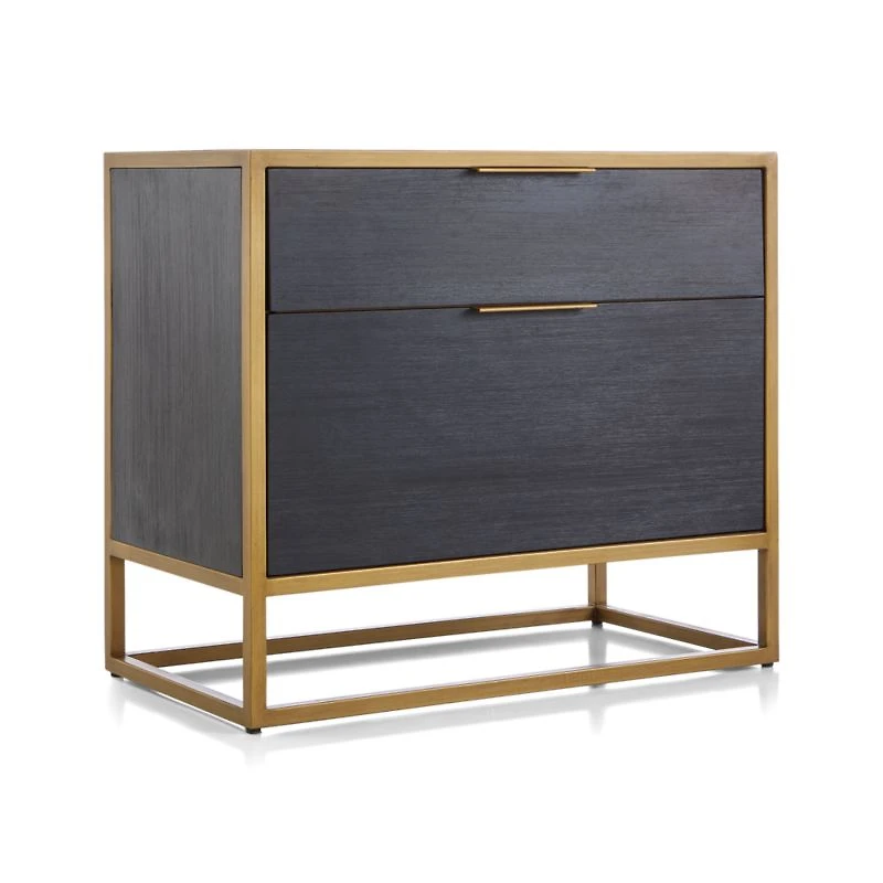 Oxford Black Lateral File Cabinet