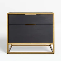 Oxford Black Lateral File Cabinet