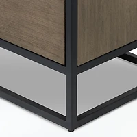 Oxford Weathered Brown Wood 10-Drawer Tall Dresser