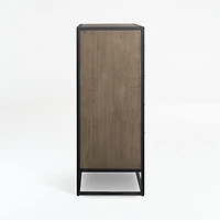 Oxford Weathered Brown Wood 10-Drawer Tall Dresser