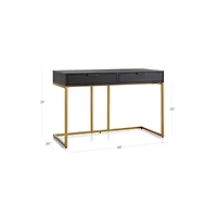 Oxford Black Small Storage Desk