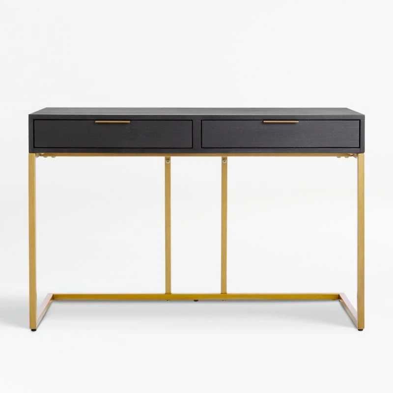 Oxford Black Small Storage Desk