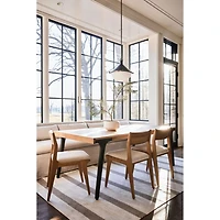 Lakin White Oak Wood Dining Chair