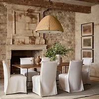 Brussels 88" Solid Oak Wood Dining Table