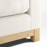 Pacific 2-Piece Sectional with Wood Legs