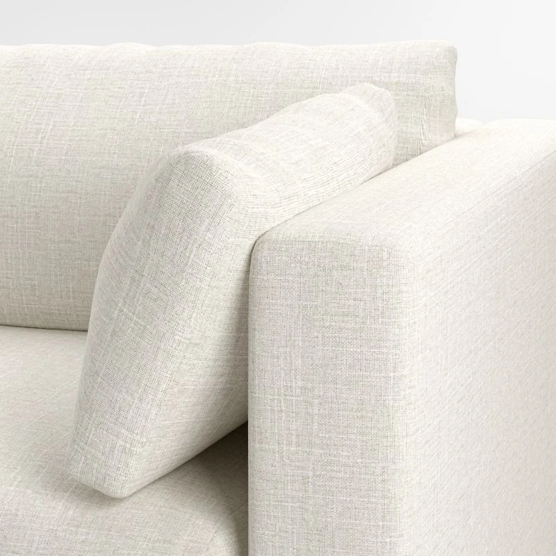 Pacific 2-Piece Sectional with Wood Legs