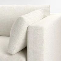 Pacific 2-Piece Sectional with Wood Legs
