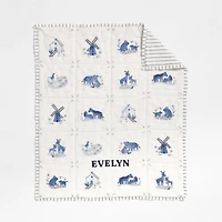 Painted Pasture Organic Cotton Voile Baby Crib Quilt