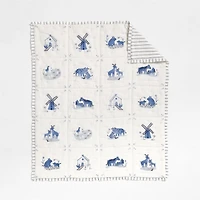 Painted Pasture Organic Cotton Voile Baby Crib Quilt