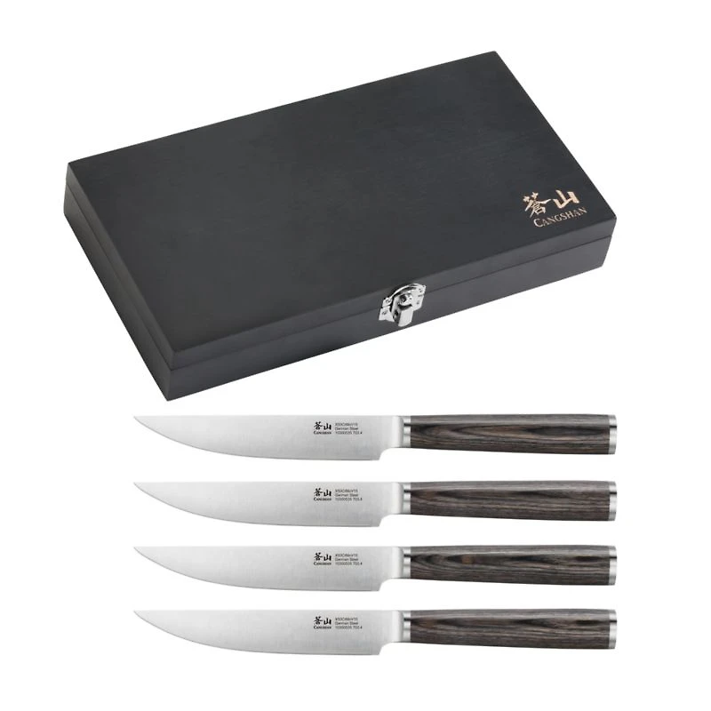Cangshan ® 4-Piece Pakkawood Steak Knife Set in Presentation Box