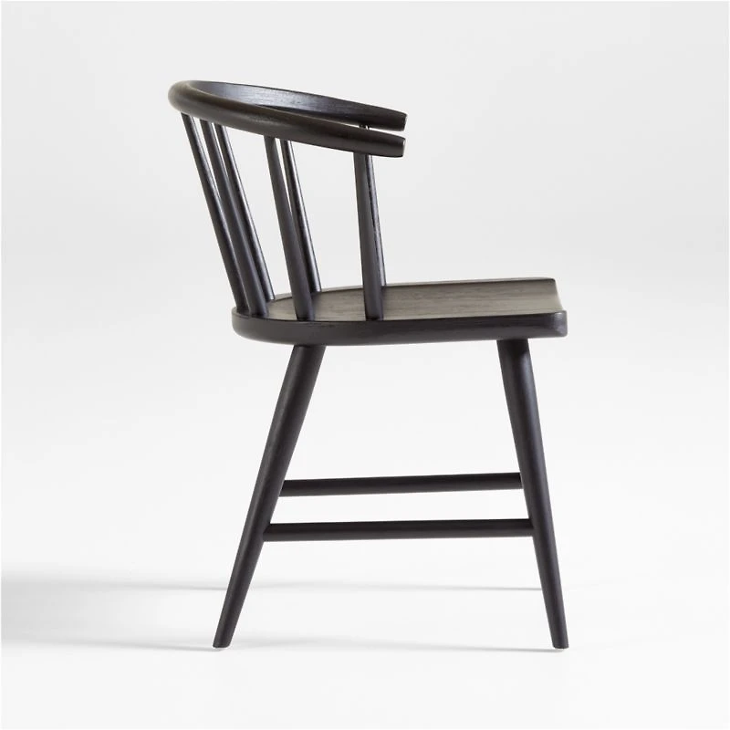 Pali Black Hardwood Dining Chair