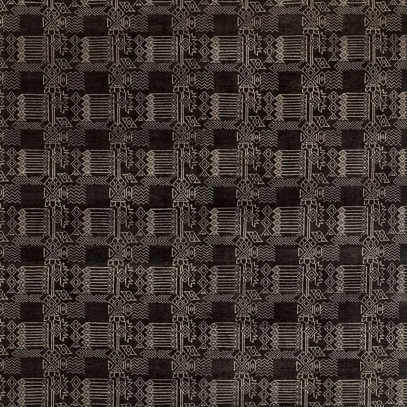 Palma Wool Hand-Knotted Espresso Brown Area Rug 10'x14'