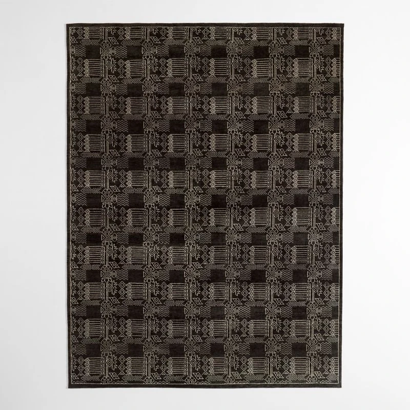 Palma Wool Hand-Knotted Espresso Brown Area Rug 10'x14'