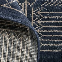 Palma Wool Hand-Knotted Royal Blue Area Rug 8'x10'